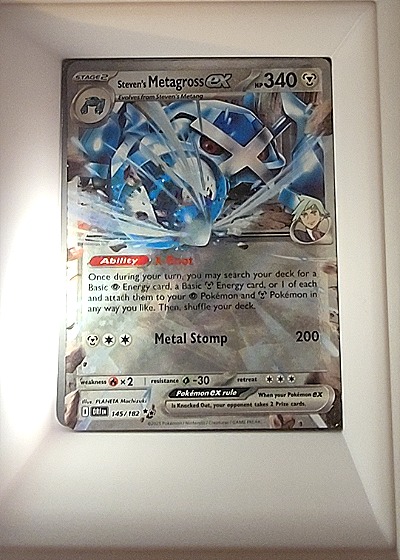 2025 Pokémon TCG #145 Steven's Metagross ex — front