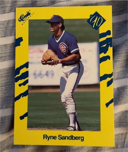 1990 Classic Yellow #T86 Ryne Sandberg — front