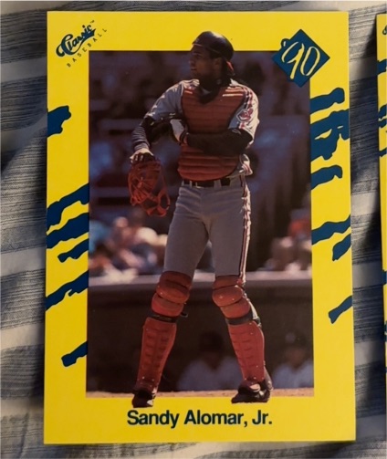 1990 Classic Yellow #T76 Sandy Alomar Jr. — front