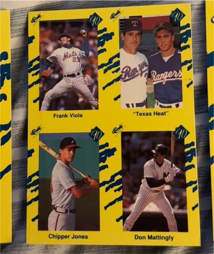 1990 Classic Yellow #NNO Chipper Jones — front