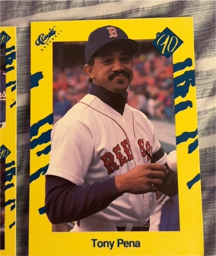 1990 Classic Yellow #T67 Tony Pena Boston Red Sox — front