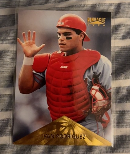 1996 Pinnacle #59 Ivan Rodriguez — front
