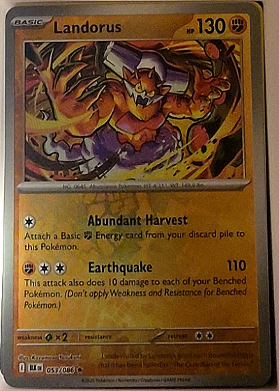 2025 Pokémon Black Bolt #053 Landorus — front
