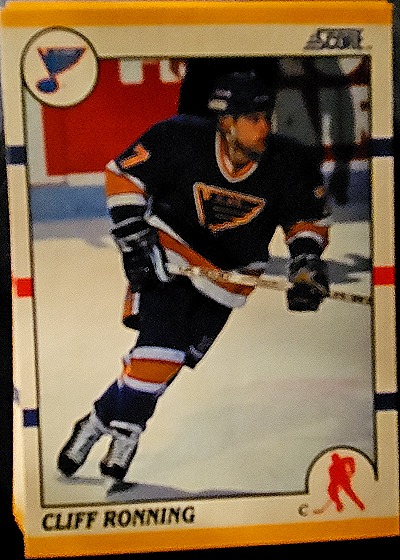 1990-91 Score #301 Cliff Ronning — front