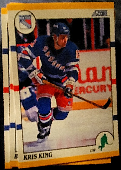 1990 Score #89 Kris King — front