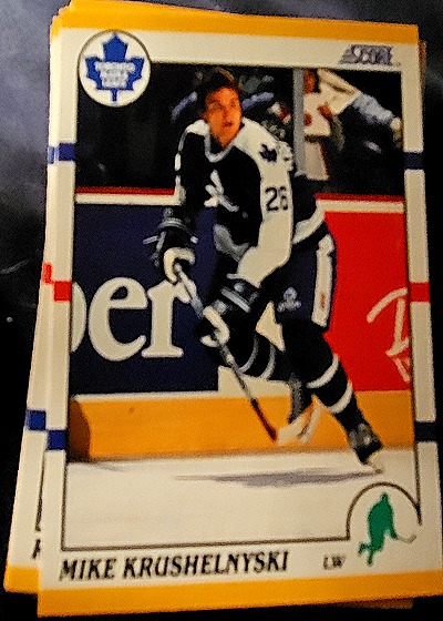 1990-91 Score Rookie and Traded #47T Mike Krushelnyski — front