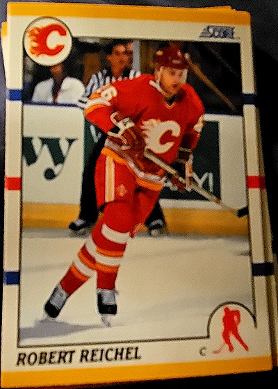 1990-91 Score Rookie/Traded #30T Robert Reichel RC Rookie Flames — front
