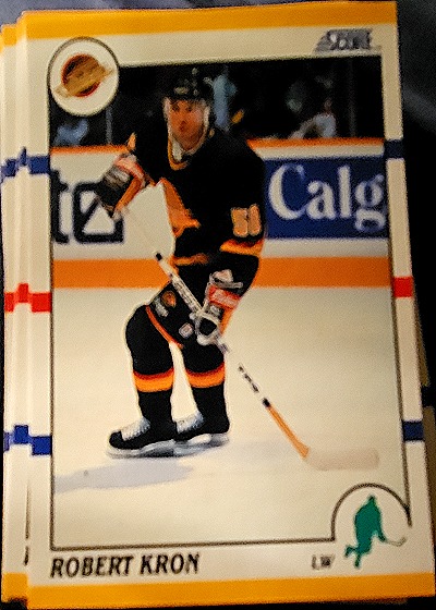 1990-91 Score Rookie and Traded #65T Robert Kron — front