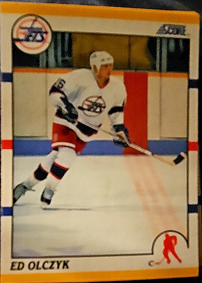 1990-91 Score Rookie and Traded #51T Ed Olczyk — front