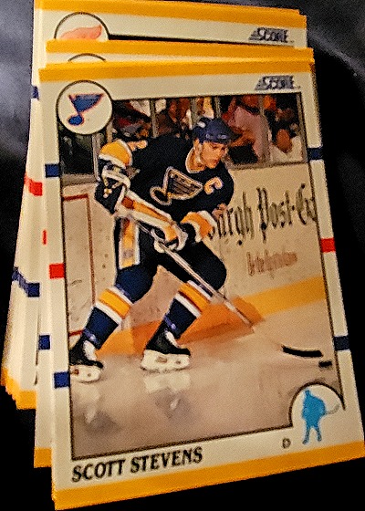 1990-91 Score Rookie and Traded #40T Scott Stevens — front