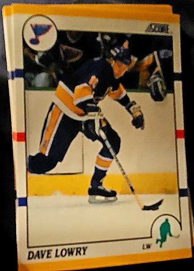 1990-91 Score #38T Dave Lowry Rookie — front