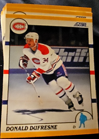 1990-91 Score Rookie and Traded #35T Donald Dufresne — front