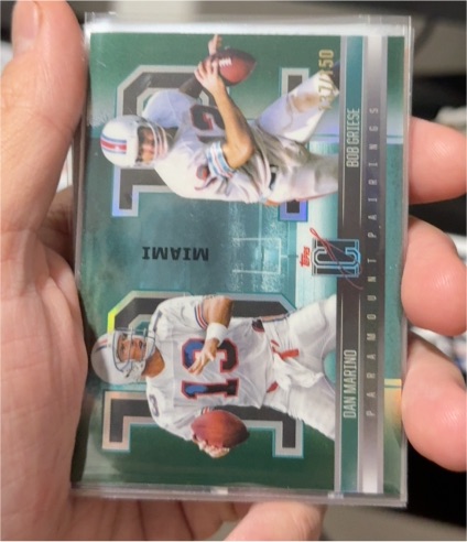 2024 Topps Signature Class Paramount Pairings #PP-11 Dan Marino Bob Griese — front