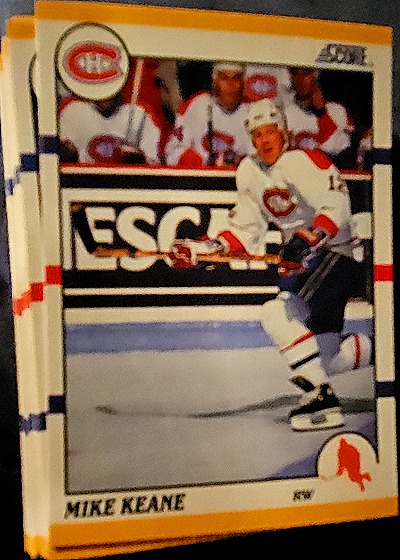 1990-91 Score Rookie and Traded #102T Mike Keane — front