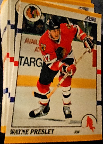 1990-91 Score Rookie and Traded #92T Wayne Presley — front