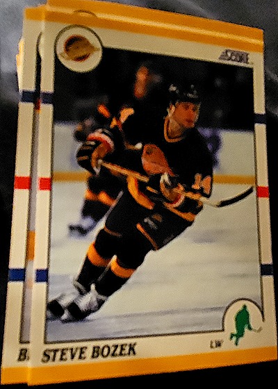 1990 Score #244 Steve Bozek — front