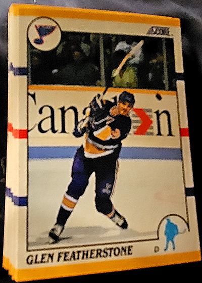 1990-91 Score Rookie and Traded #25T Glen Featherstone — front