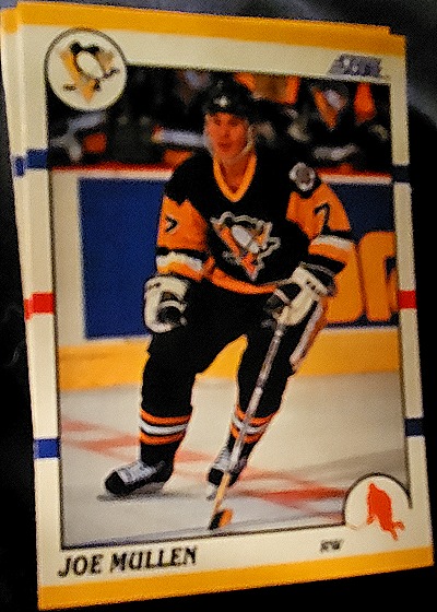 1990-91 Score Rookie & Traded #7T Joe Mullen — front
