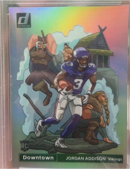2023 Panini Donruss #D-18 Jordan Addison Downtown! — front