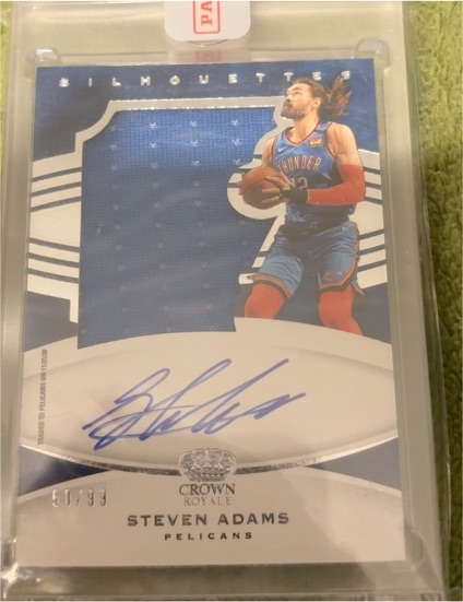 2020-21 Panini Crown Royale Silhouettes # Steven Adams — front