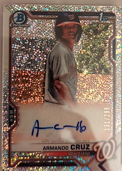 2021 Bowman Chrome #131 Armando Cruz — front