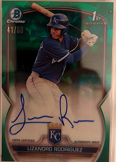 2023 Bowman Chrome #41/50 Lizandro Rodriguez — front
