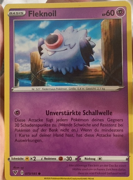 2020 Pokémon Vivid Voltage #073 Woobat — front