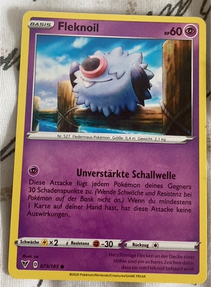 2020 Pokémon Vivid Voltage #073 Woobat — front