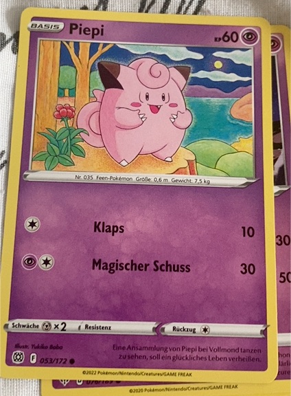 2022 Pokémon Brilliant Stars #053 Clefairy — front