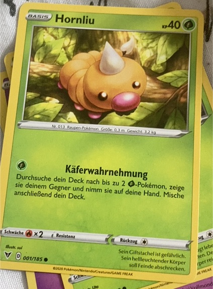 2020 Pokémon Vivid Voltage #001 Hornliu — front