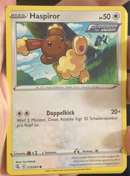 2021 Pokémon Fusion Strike #212 Buneary — front