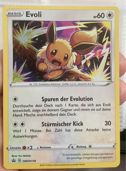 2021 Pokémon SWSH118 Evoli — front