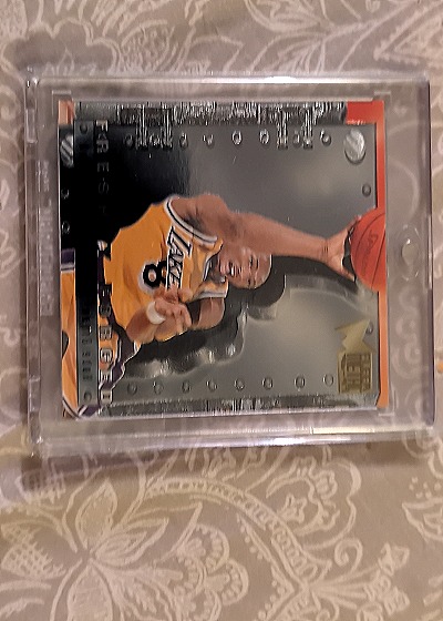 1996-1997 Kobe Bryant Fleer Metal Freshly Forged Rookie Card — front