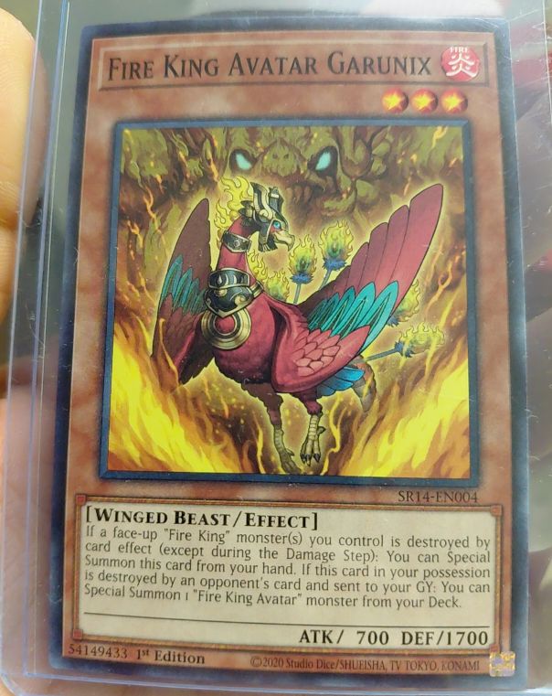 2020 Yu-Gi-Oh! SR14-EN004 Fire King Avatar Garunix — front