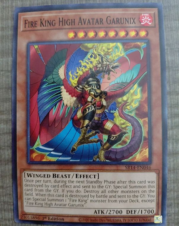2020 Yu-Gi-Oh! SDOK-EN001 Fire King High Avatar Garunix — front