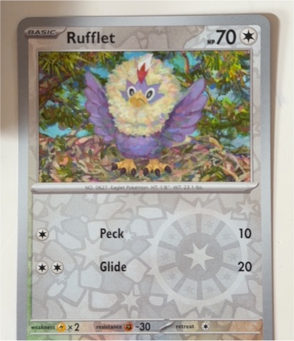 2022 Pokémon Scarlet & Violet Black Bolt #077 Rufflet — front
