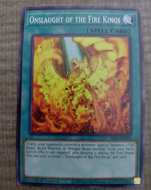 2020 Yu-Gi-Oh! SR14-EN026 Onslaught of the Fire Kings — front