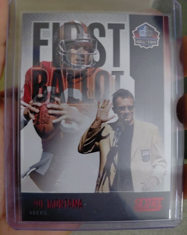 2022 Panini Score First Ballot #FB-JM Joe Montana — front