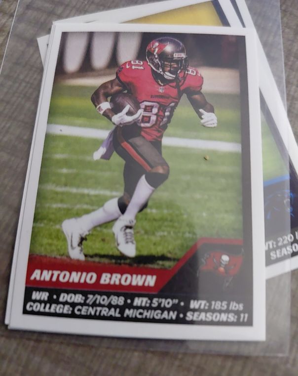 2021 Panini NFL Sticker #486 Antonio Brown — front