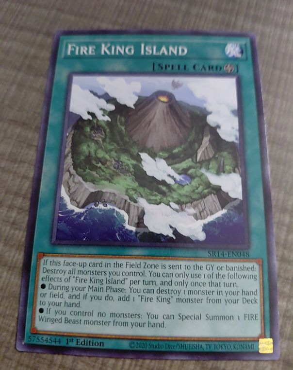 2020 Yu-Gi-Oh! SR14-EN048 Fire King Island — front