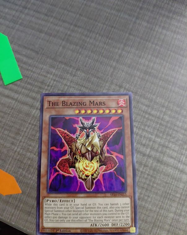 The Blazing Mars - YuGiOh! Dragons of Legend Unleashed Secret Rare - DRL3-EN007 — front