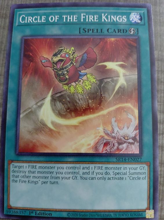 2020 Yu-Gi-Oh! SR14-EN027 Circle of the Fire Kings — front