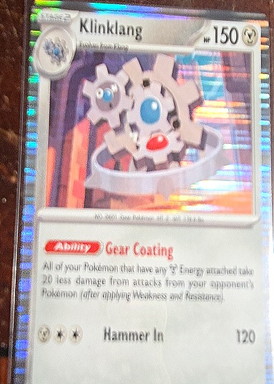 2023 Pokémon TCG Black Bolt #063 Klinklang — front