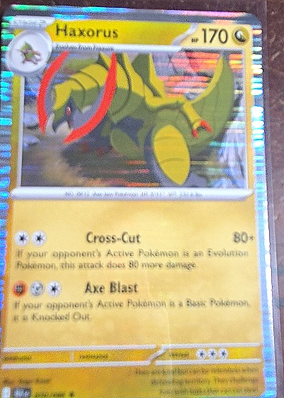 2025 Pokémon TCG Scarlet & Violet Black Bolt #70 Haxorus — front