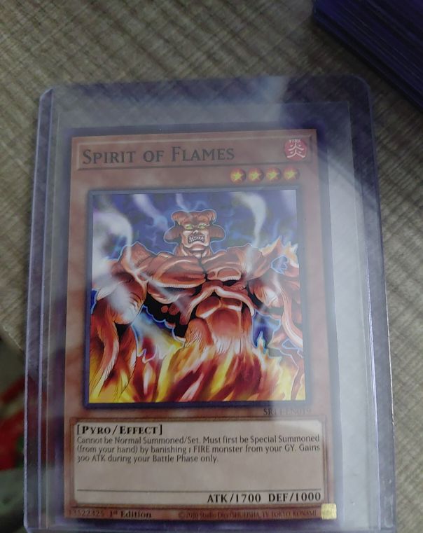 2002 Yu-Gi-Oh! LON-067 Spirit of Flames — front