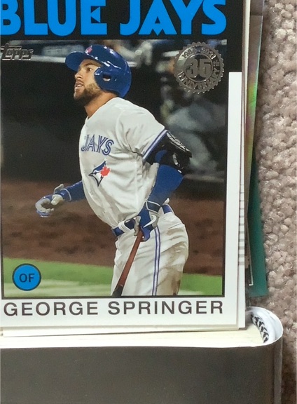 2021 Topps 1986 Topps 35th Anniversary #86B-41 George Springer — front