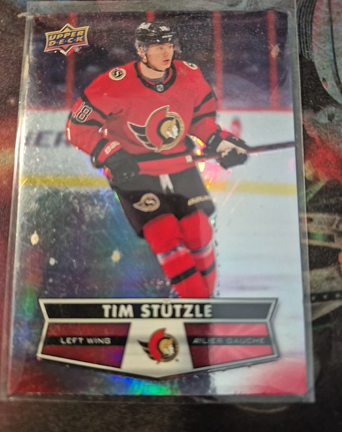 2021-22 Upper Deck Tim Hortons #18 Tim Stutzle — front