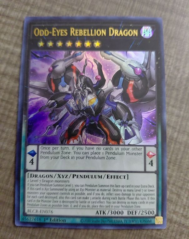 Yu-Gi-Oh! Odd-Eyes Rebellion Dragon BLCR-EN076 — front