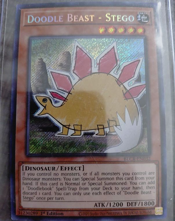 2020 Yu-Gi-Oh Battles of Legend: Crystal Revenge #BLCR-EN032 Doodle Beast - Stego — front