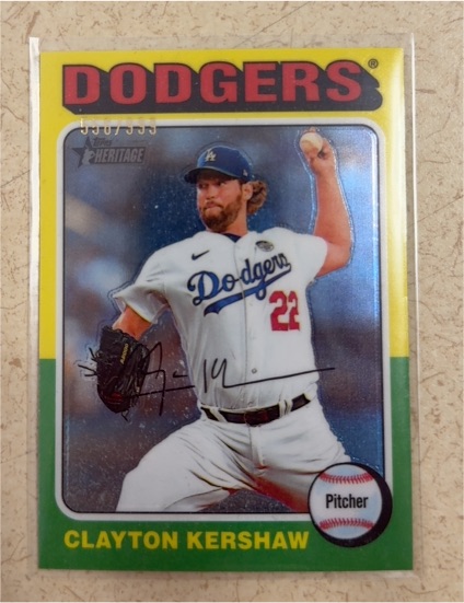 2024 Topps Heritage #386 Clayton Kershaw — front